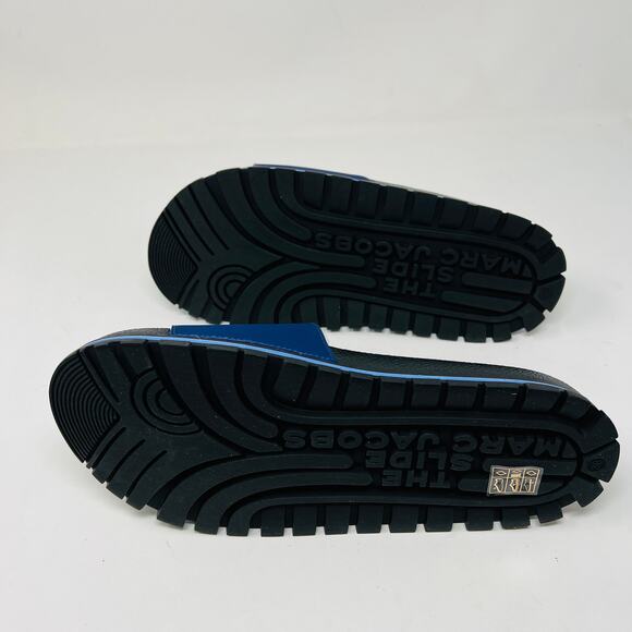 Copied - NEW! Marc Jacobs The Slide Navy Blue Sandal Shoe Flip Flop - 9 - Picture 3 of 5